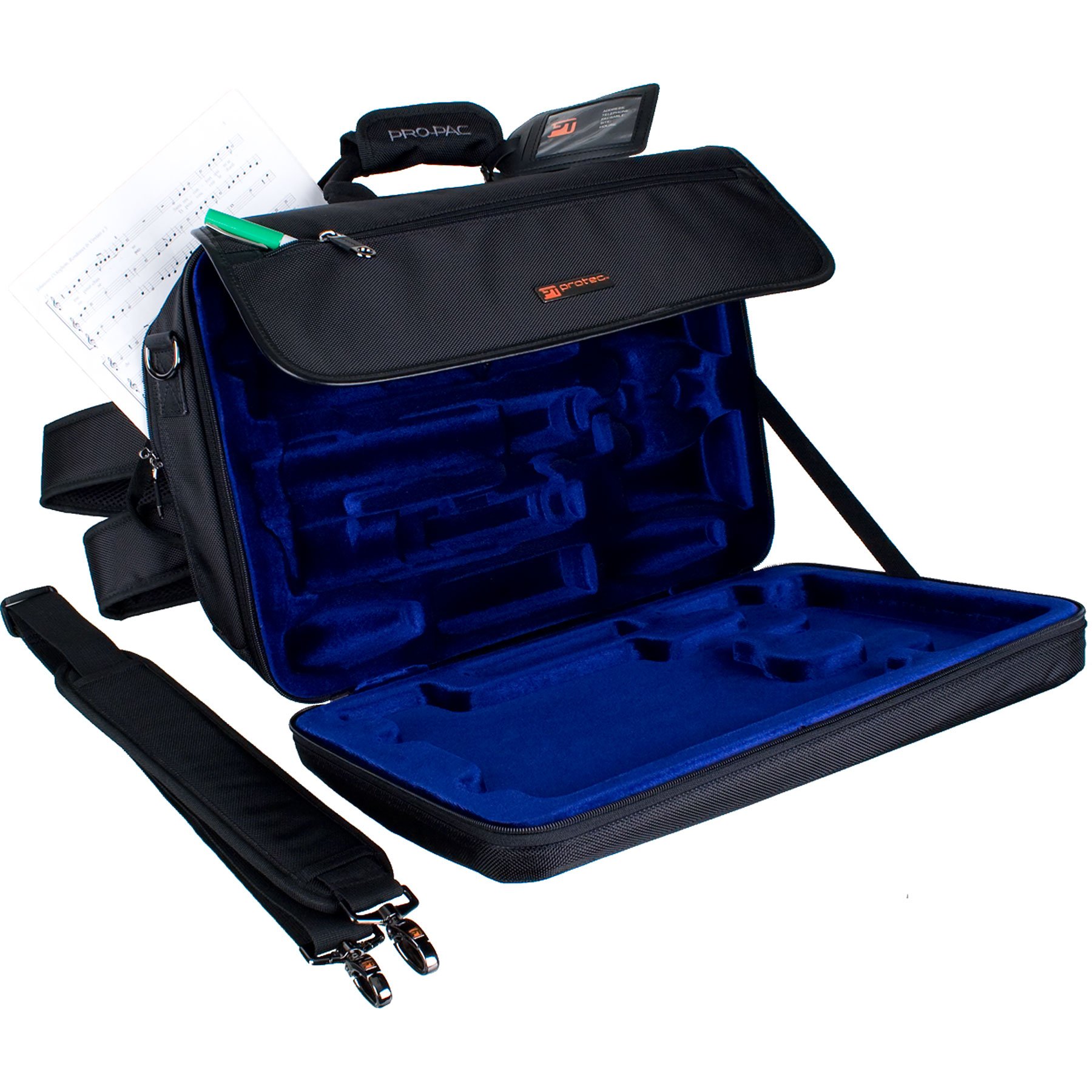 Amazon | Protec LX307D (LX-307D) クラリネット用 ダブルケース 2本